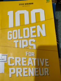 Image of 100 GOLDEN TIPS FOR CREATIVE PRENEUR