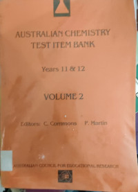 Image of AUSTRALIAN CHEMISTRY TEST ITEM BANK VOLUME 2
