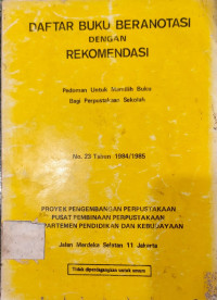 Image of DAFTAR BUKU BERANOTASI DENGAN REKOMENDASI NO 23