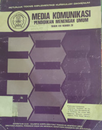 Image of MEDIA KOMUNIKASI PENDIDIKAN MENENGAH UMUM TAHUN TAHUN VIII NOMOR 20
