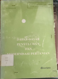 Image of DASAR-DASAR PENYULUHAN DAN MODERNISASI PERTANIAN