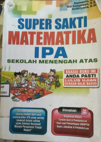 Image of SUPER SAKTI MATEMATIKA IPA SMA
