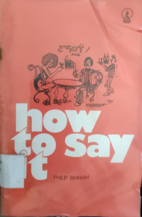 Image of HOW TO SAY IT